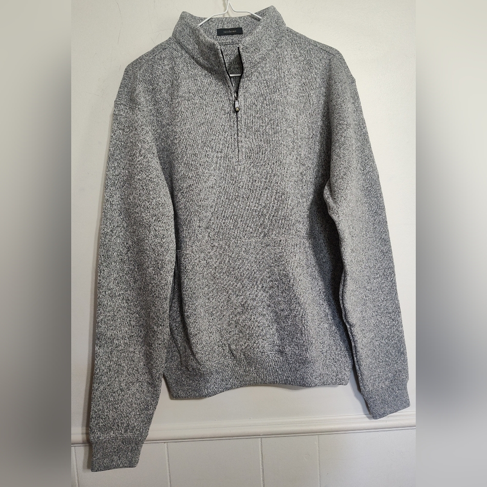 Turtleson Men's Grey Quarter-Zip Sweater